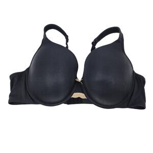 Cacique Lane Bryant Extra Soft Lightly Lined Full Coverage Black Bra Size 46C
